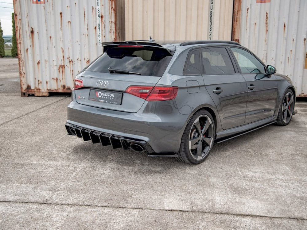 Maxton Design Rear Side Splitters/Spats V.2 For Audi RS3 8V Sportback (2015-2016)