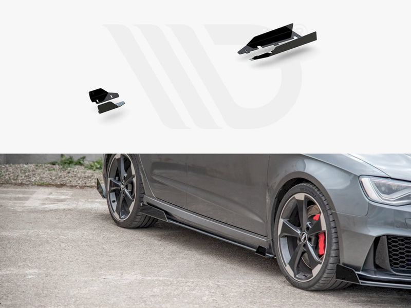 Maxton Design Side Skirt Flaps for Audi RS3 8V Sportback (2015-2016)