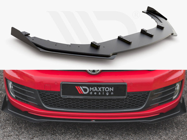 Maxton Design Racing Durability Front Splitter V.3 (+ Flaps) for Volkswagen Golf MK6 GTI (2008-2012)