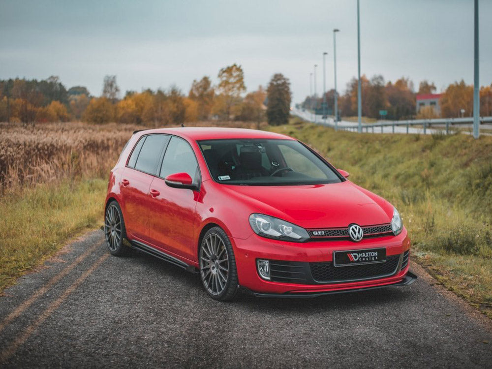 Maxton Design Racing Durability Front Splitter V.3 (+ Flaps) for Volkswagen Golf MK6 GTI (2008-2012)