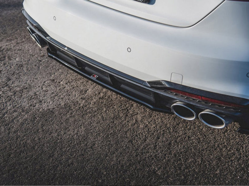 Maxton Design Central Rear Splitter For Audi S5 F5 Sportback (Facelift - 2019+)