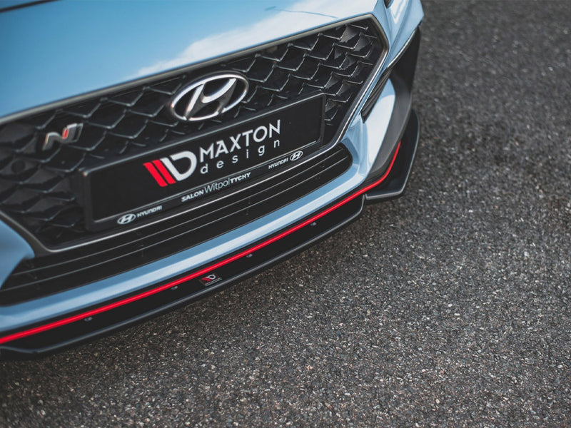 Maxton Design Front Splitter (+Flaps) V.6 for Hyundai i30N MK3 Hatchback / Fastback (2017-2020)