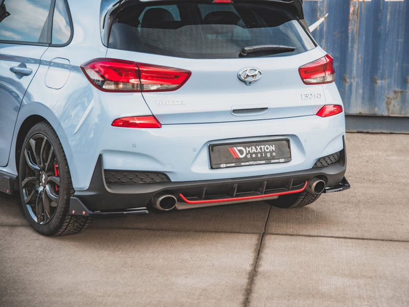 Maxton Design Rear Side Splitters (+Flaps) V.6 HYUNDAI I30N MK3 HATCHBACK (2017-2020)