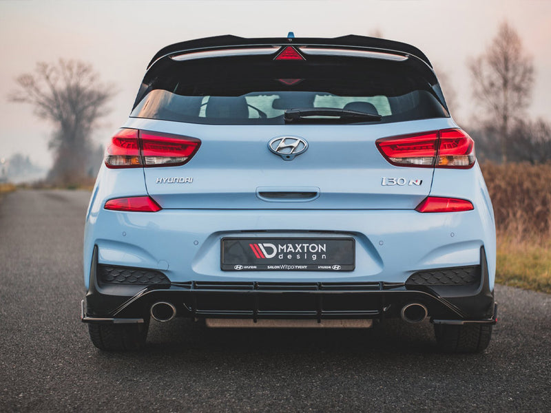 Maxton Design Rear Side Splitters (+Flaps) V.7 HYUNDAI I30N MK3 HATCHBACK (2017-2020)