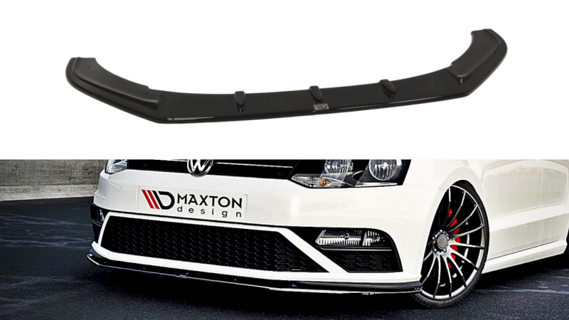 Maxton Design Front Splitter V.1 for Volkswagen Polo MK5 GTI (Facelift) (2015-2017)