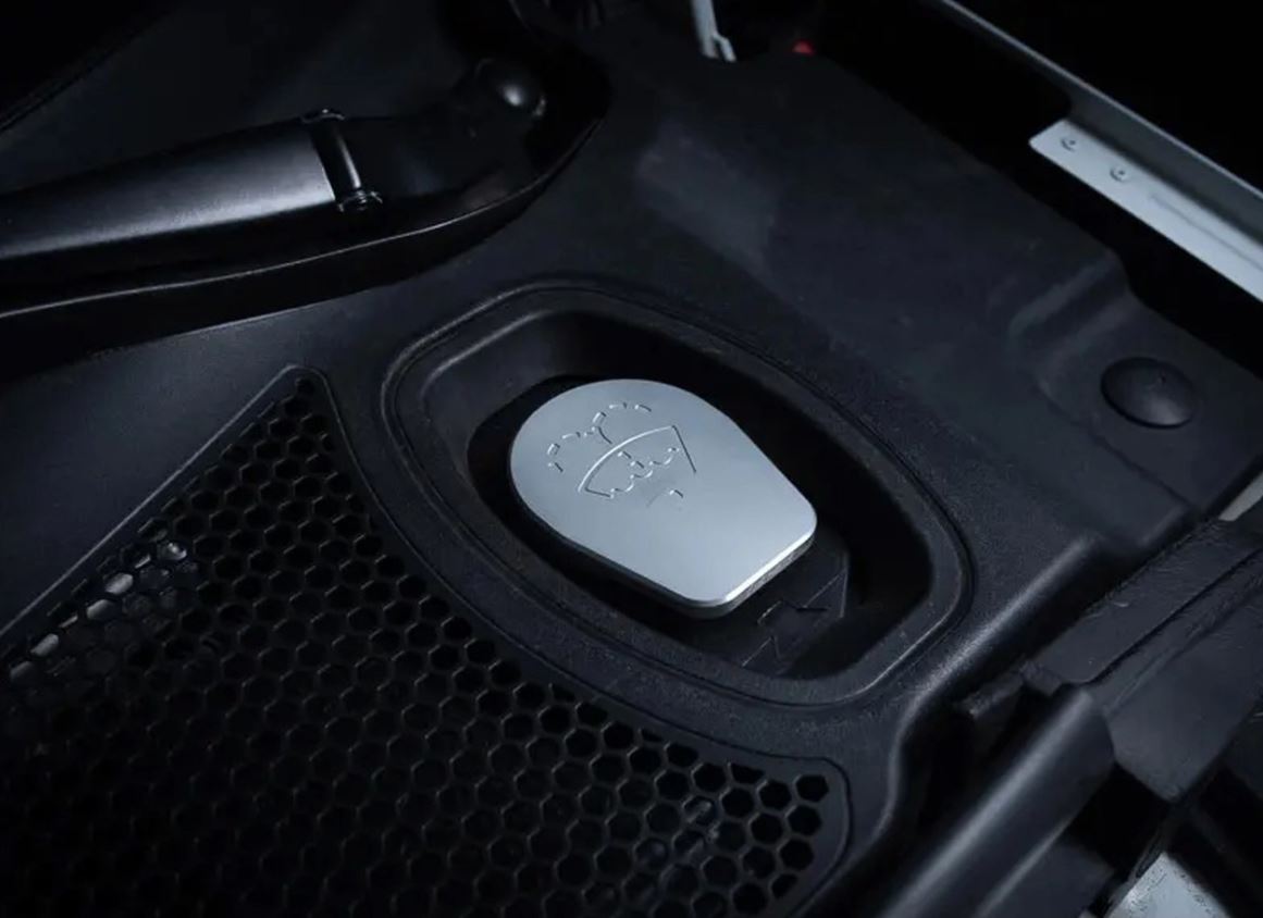 ECS Tuning Billet Washer Bottle Cap - Clear Anodized