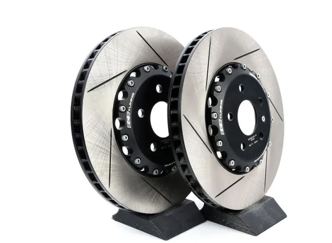 ECS Tuning - 340x30mm Front Slotted 2-Piece Semi-Floating Brake Discs Pair