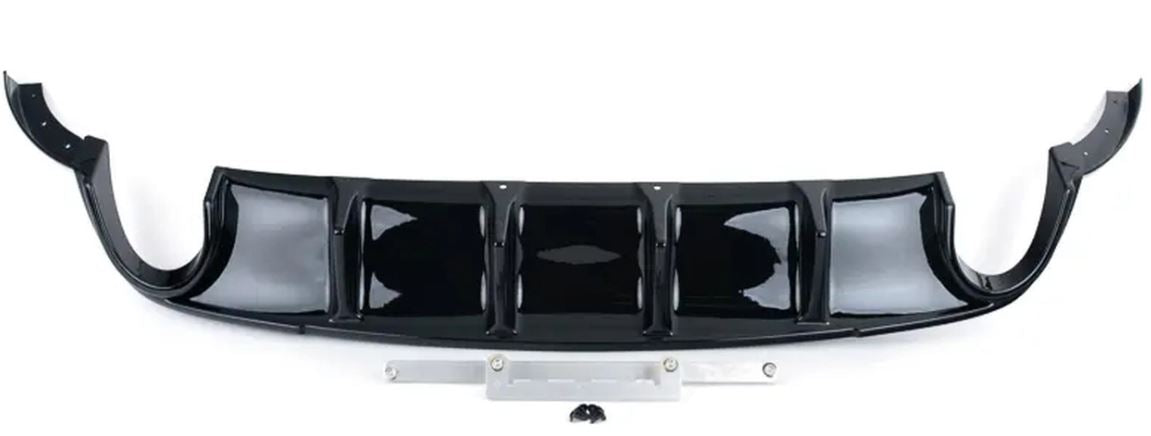 ECS Tuning Gloss Black Rear Diffuser - Golf Mk6 GTI