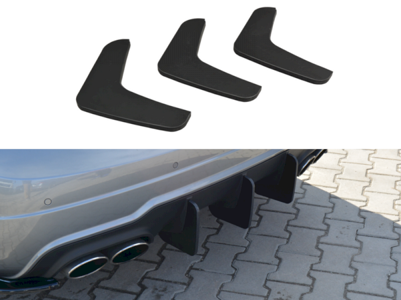 Maxton Design Rear Diffuser V.1 for Mercedes C-Class W204 AMG-Line (Facelift 2011-2014)