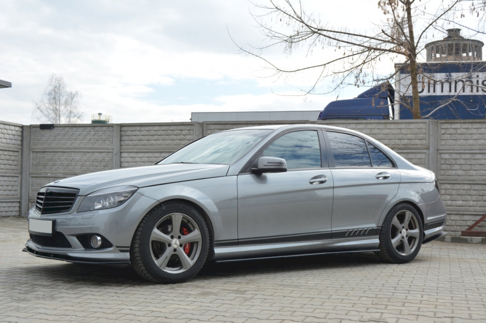 Maxton Design Side Skirts for Mercedes C-Class W204 AMG-Line (Pre-FL2010-2015)