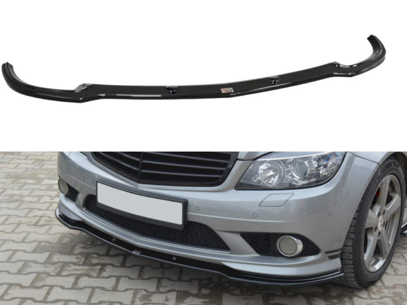 Maxton Design Front Splitter for Mercedes C-Class W204 AMG-Line (Pre-Face 2007-2010)