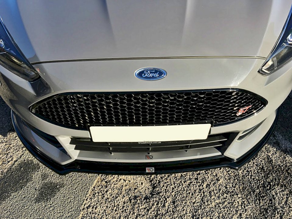 Maxton Design Front Splitter V.3 for Ford Focus ST MK3 Facelift Model (2015-2018)
