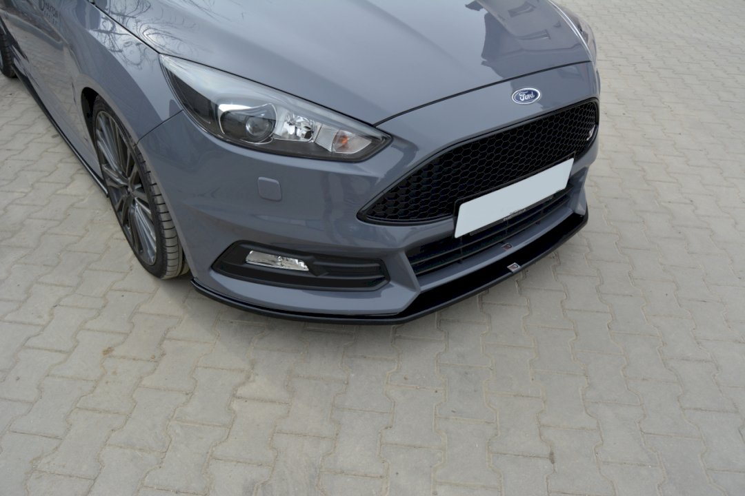 **CLEARANCE** Maxton Design Front Splitter V.2 for Ford Focus ST MK3 Facelift Model (2015-2018)