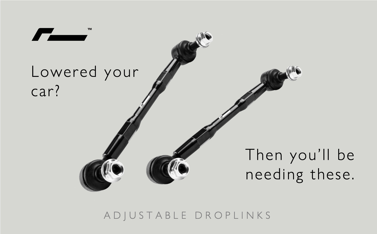 Racingline Adjustable Front Sway Bar End Links - Pair (250mm Length) VWR420000