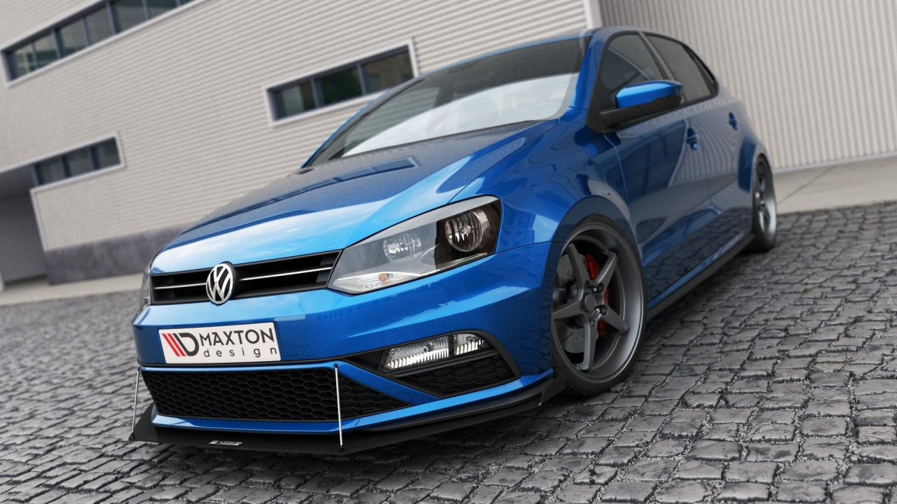 Maxton Design Racing Front Splitter For Volkswagen Polo MK5 GTI (Facelift) (2015-2017)