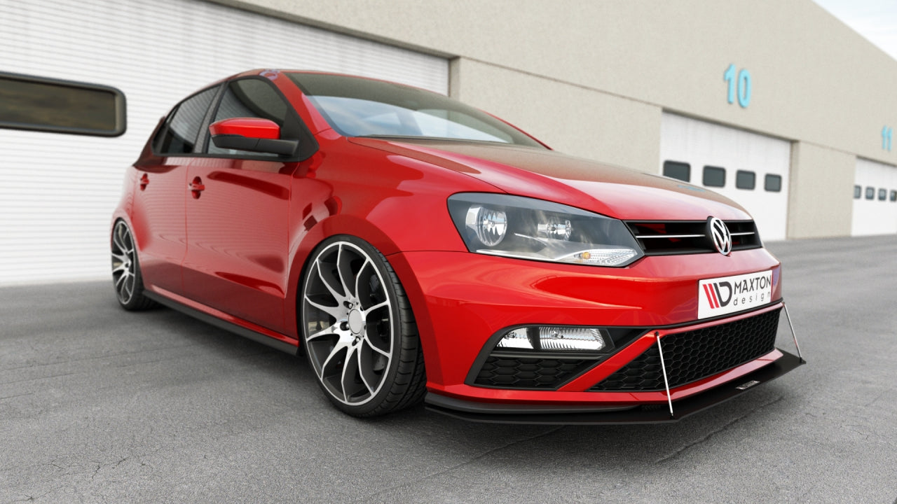 Maxton Design Racing Front Splitter For Volkswagen Polo MK5 GTI (Facelift) (2015-2017)