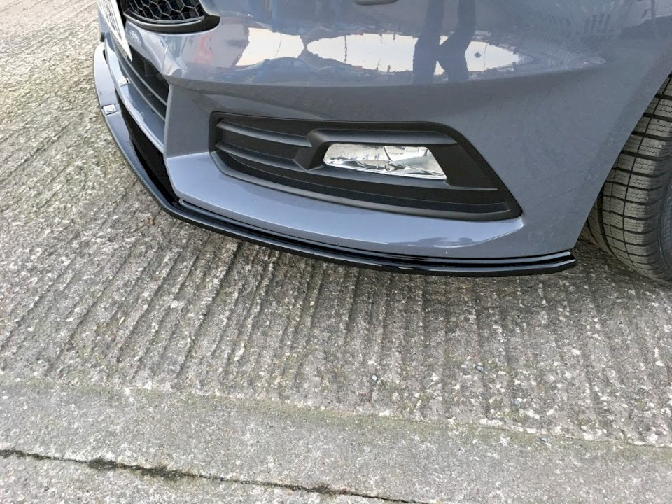 **CLEARANCE** Maxton Design Front Splitter V.2 for Ford Focus ST MK3 Facelift Model (2015-2018)