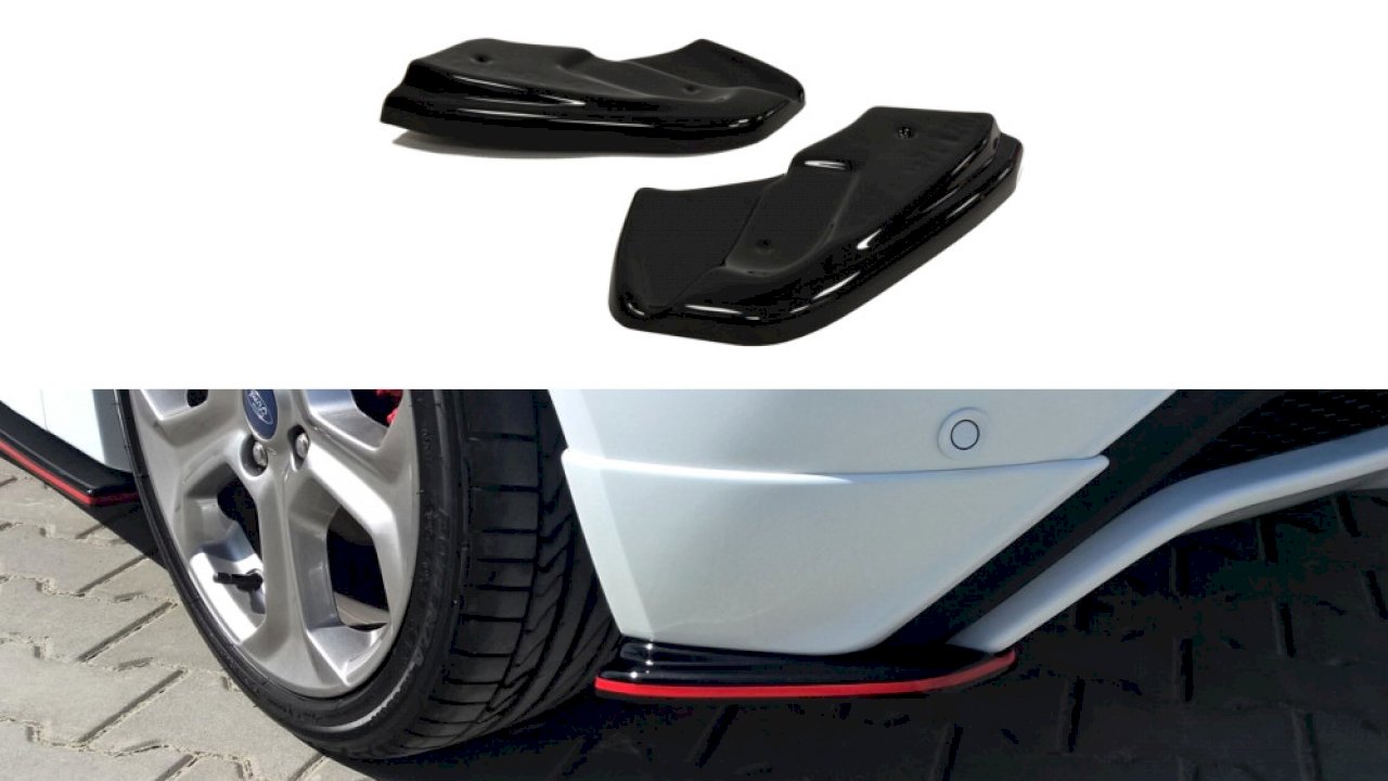 Maxton Design Rear Side Splitters/Spats For Ford Fiesta MK7 ST & ST-Line (2013-2017)
