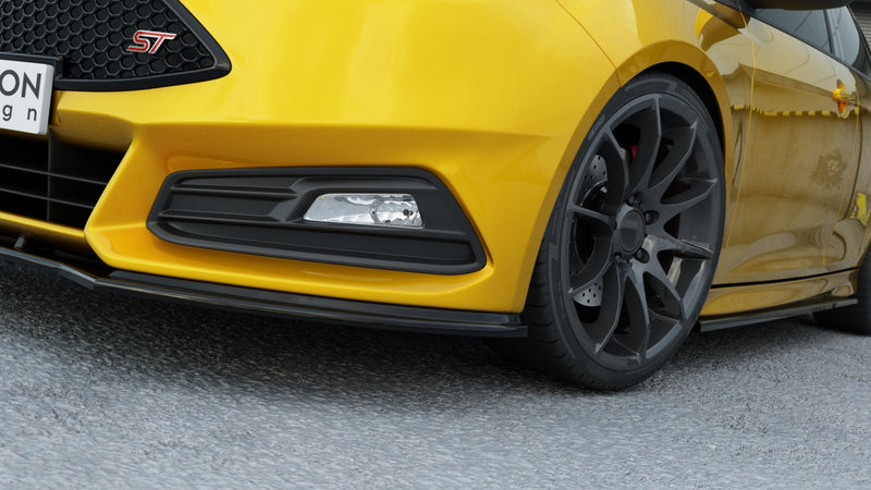 Maxton Design Front Splitter V.1 for Ford Focus ST MK3 Facelift Model (2015-2018)
