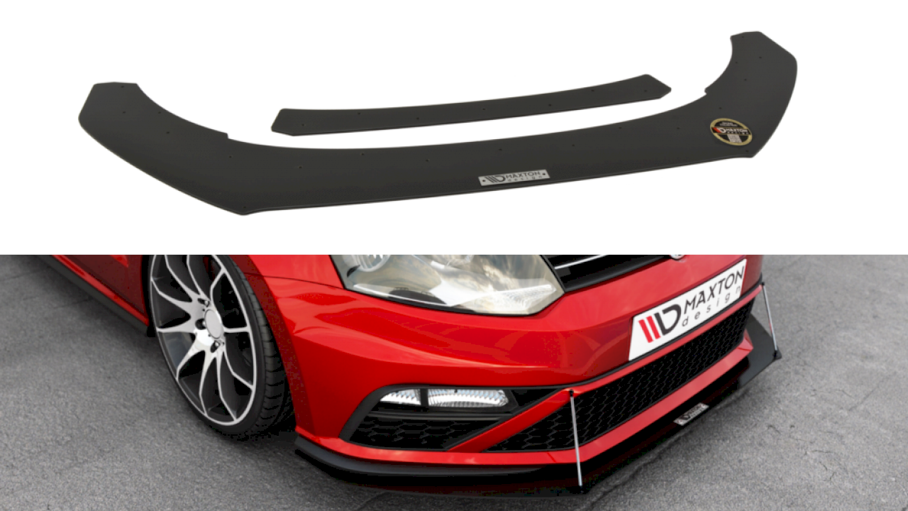 Maxton Design Racing Front Splitter For Volkswagen Polo MK5 GTI (Facelift) (2015-2017)