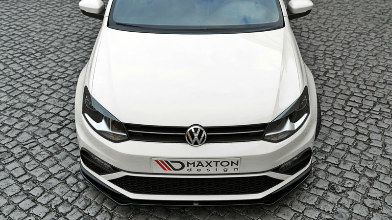 Maxton Design Front Splitter V.2 for Volkswagen Polo MK5 GTI (Facelift) (2015-2017)