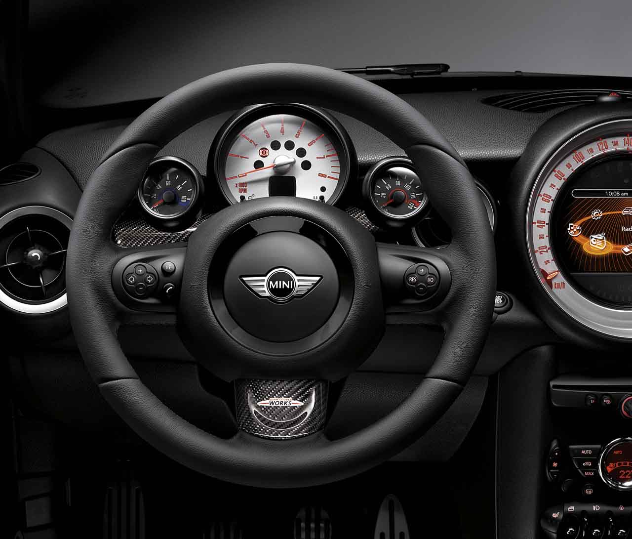 Mini Cooper Base / S / JCW R56 Custom Carbon Fibre Steering Wheel (200