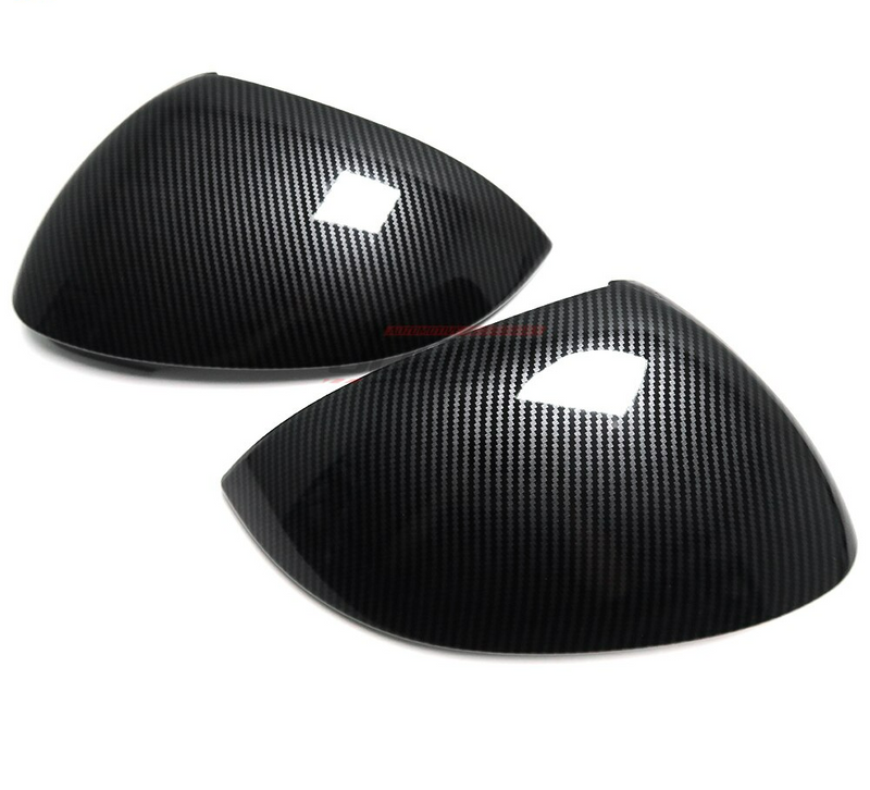 Volkswagen Golf MK8 / ID3 Carbon Fibre Look Mirror Cover Add Ons (2020+ Models)