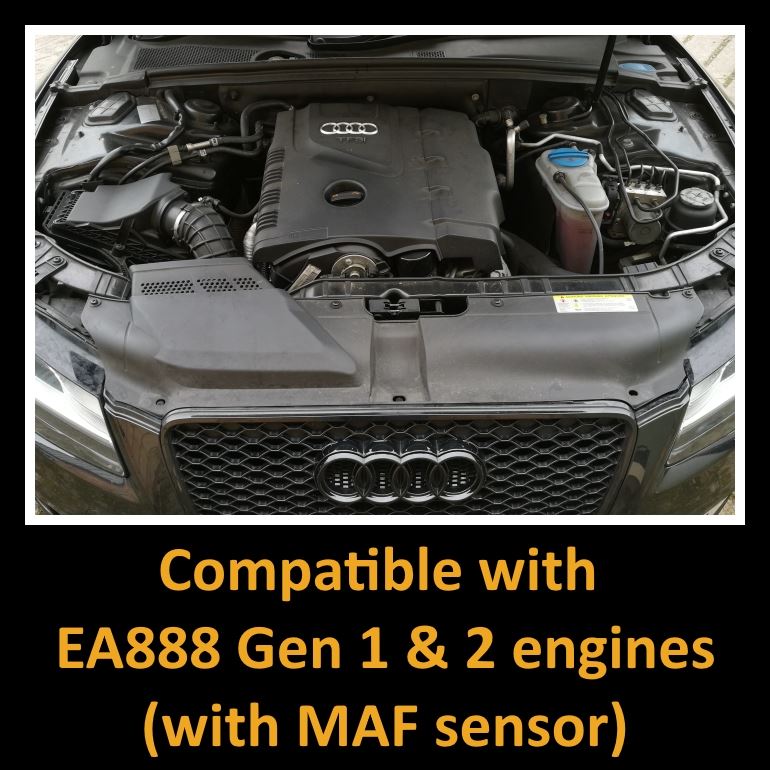 MST-AD-A401 - Intake Kit for Audi A4 A5 1.8 2.0 TFSI EA888 Gen 1 Gen 2 (With MAF)