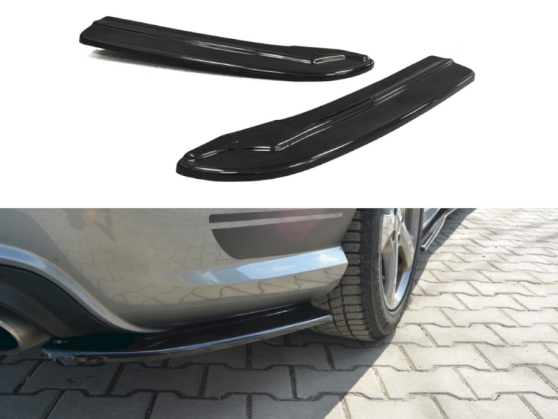 Maxton Design Rear Side Splitters/Spats for Mercedes C-Class W204 AMG-Line (Facelift) / C63 AMG (2011-2014)