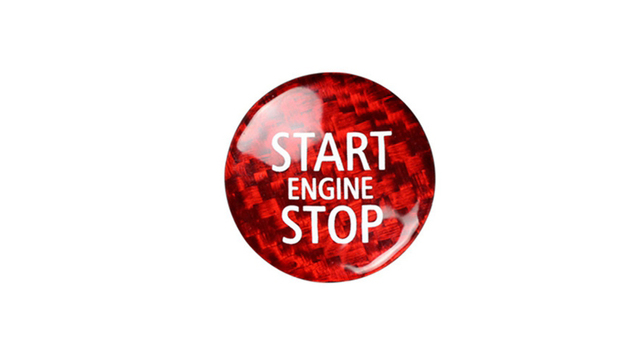 Mini Cooper Carbon Fibre START/STOP Buton