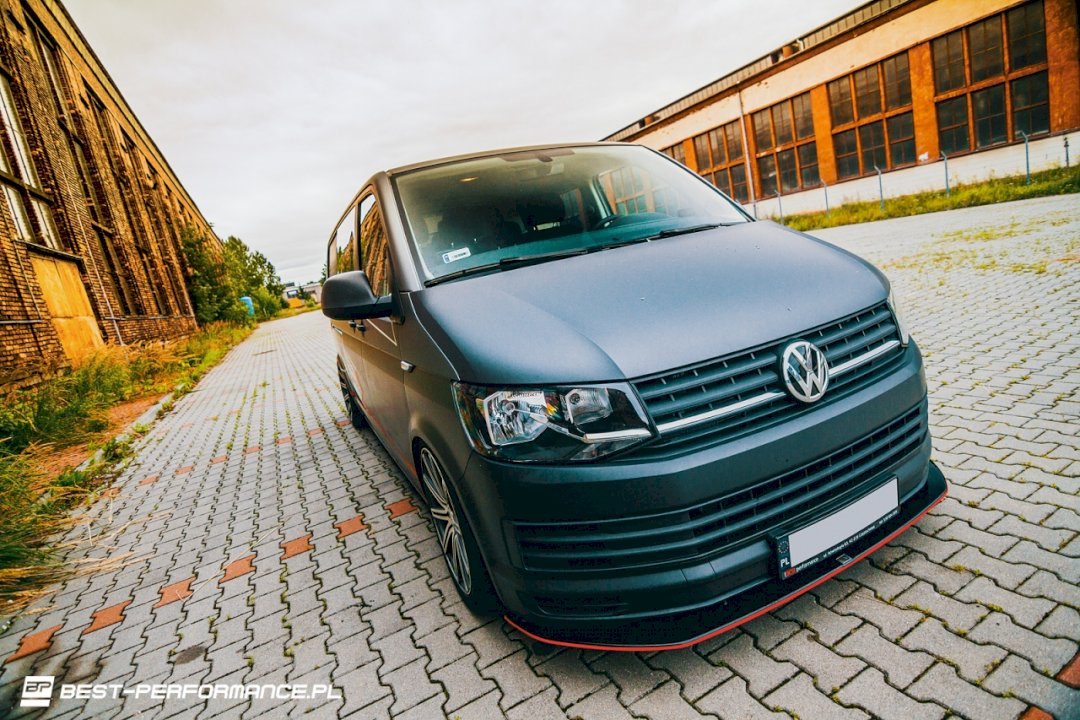 Maxton Design Front Splitter V.1 for  Volkswagen T6 (2015-19)
