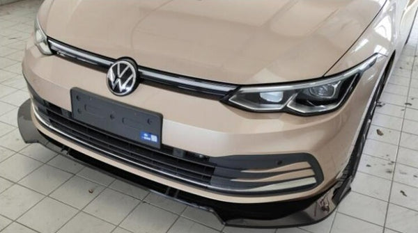 Volkswagen Golf MK8 Gloss Black / Carbon Look Front Splitter (MK8 2020+ Models)