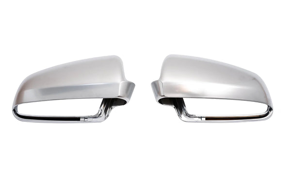 Audi A3 / S3 / RS3 8P B8.5 Satin Chrome Mirror Covers (Multiple Models in Description)