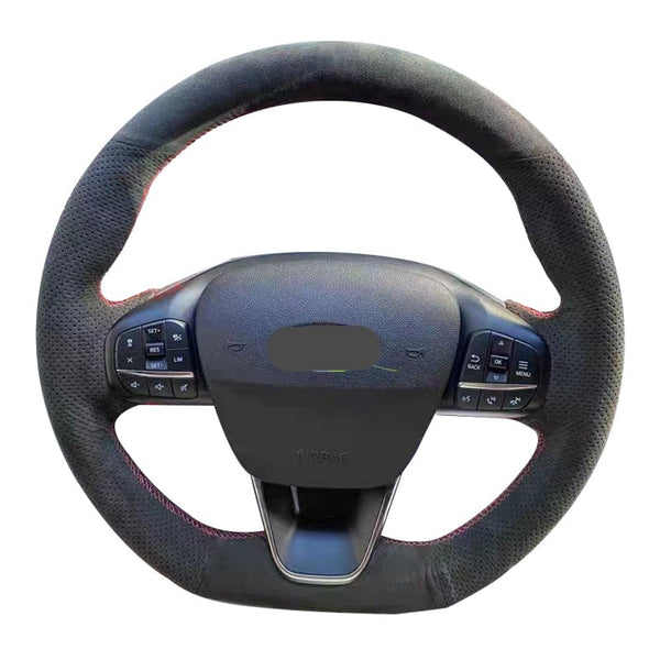 Ford Fiesta MK8 Suede / Alcantara Custom Steering Wheel Cover (2018+ Models)