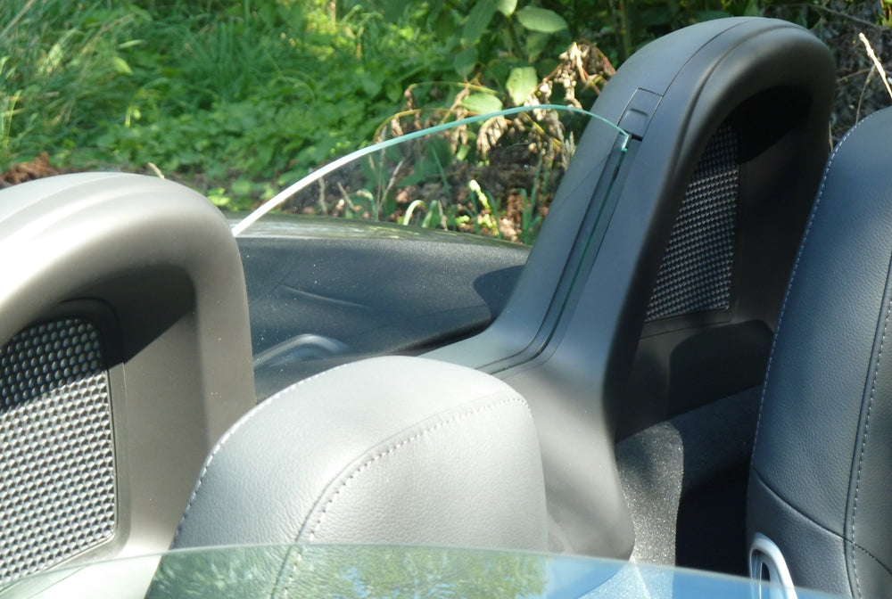 Porsche Boxster 718 MK4 LOW Clear Glass Wind Breaker / Deflector (2016 - 2021 UR-WINDSCHOTT)