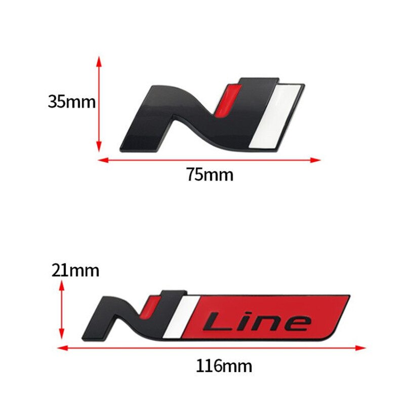 Hyundai 'N' / 'N-Line' Logo Badges (Multiple Models)