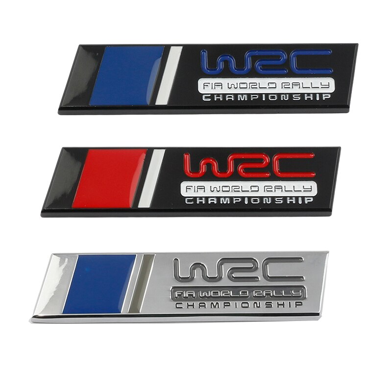 "WRC FIA World Rally Championship" Self Adhesive Metal Badge