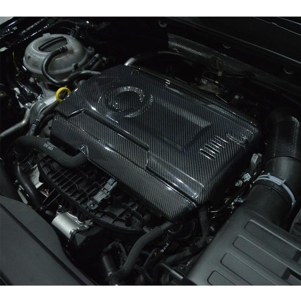 Golf 7 R Engine Cover Volkswagen Golf MK7 / MK7.5 GTI/R 2.0TSI Carbon Fibre Engine Cover (20