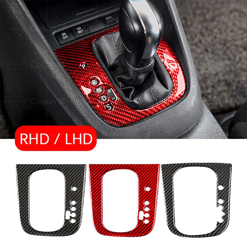 Volkswagen Golf MK6 R20 / GTI Gear Control Panel Carbon Fibre Cover (2010-2013)