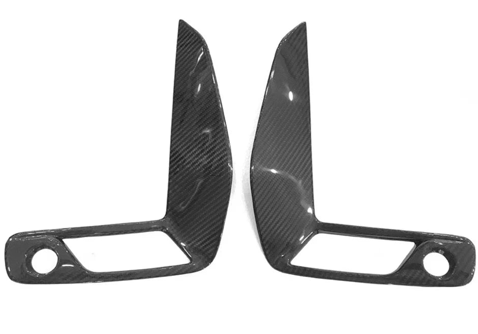 Carbon Fibre Front Bumper Fog Lamp Cover Trims BMW 3 Series G20 LCI