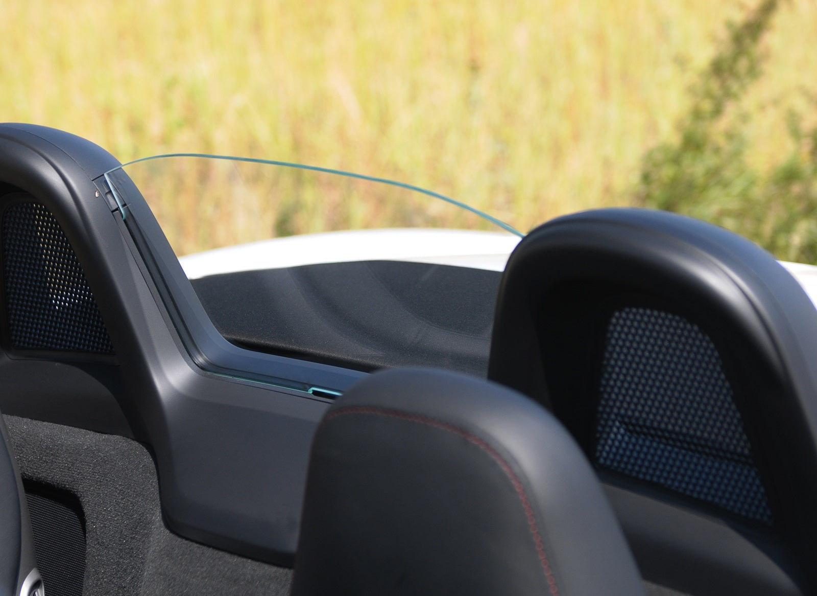 Porsche Boxster 981 MK3 HIGH Clear Glass Wind Breaker / Deflector (2014 - 2016 UR-WINDSCHOTT)