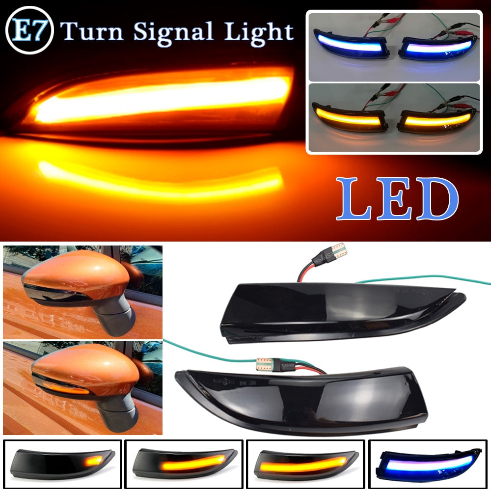 Ford Fiesta MK7 / MK7.5 Dynamic Sweeping Indicators with Blue Light Show (2008-2017)~WARRANTY
