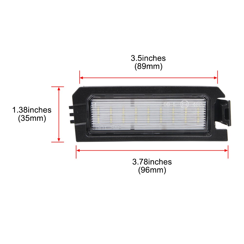 Hyundai i30 / i30N LED Number Plate Units Pair (2016+) (White ~ Error Code Free)