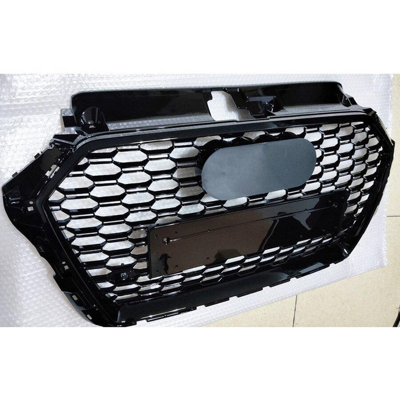 Audi A3 / S3 8V (Pre-Facelift) Replacement Honeycomb Front Grille in Gloss Black (2013-2016 Models)
