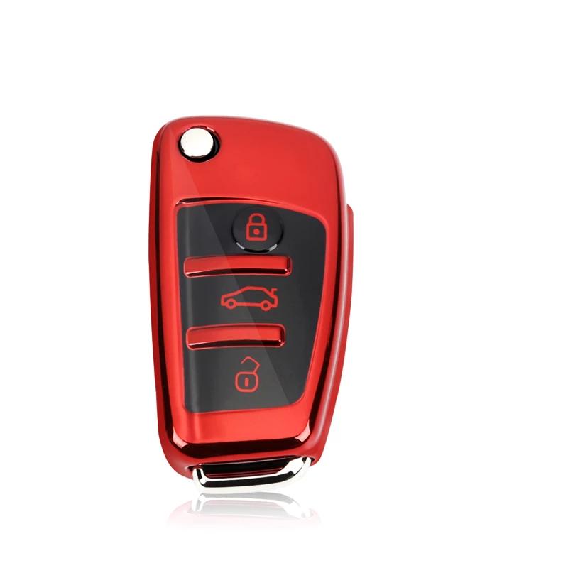 Audi Hardback Protective Chrome Key Cover