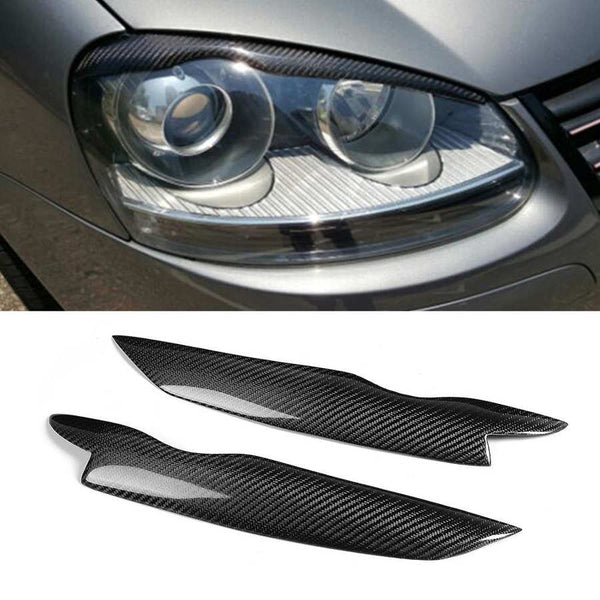 Volkswagen Golf MK5 Carbon Fibre Headlight Eyebrows (2006 - 2009)