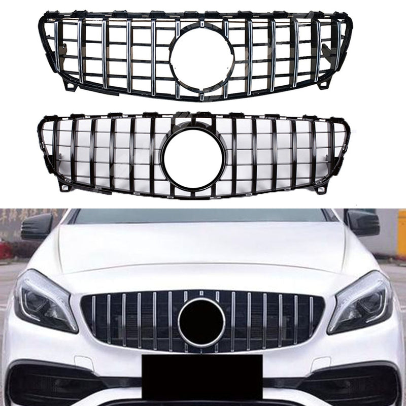 Mercedes Benz A Class W176 Facelift Linear Front Grille (2016 - 2018 Models)
