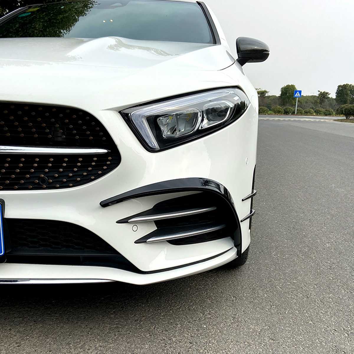 Mercedes Benz A Class W177 Front Bumper Canards (2018+)
