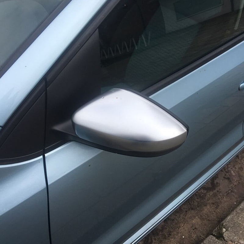 Volkswagen Polo MK5 6C / 6R Satin Chrome Mirror Covers (2009-2017 Models) - Diversion Stores Car Parts And Modificaions
