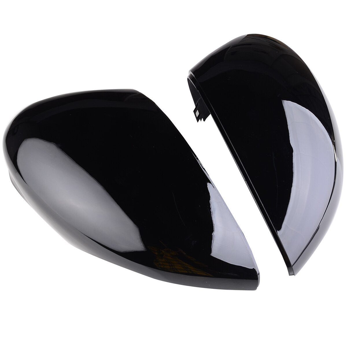 Ford Fiesta MK7/MK7.5 Wing Mirror Covers Pair in Gloss Black (2008-201